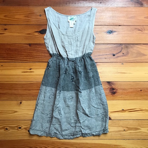 Nurture Beige Gray Linen Dress, EUC, S - Picture 3 of 14